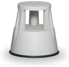 Taboret mobilny plastikowy, szary