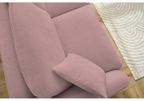 Jasnoróżowa rozkładana sofa 235 cm Cezanne – Bobochic Paris