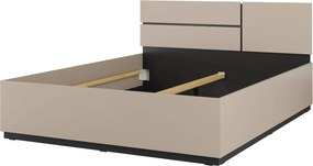 Łóżko CROSS 160x200 congo/czarne HELVETIA