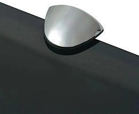 Czarna półka szklana 70x10 - Imker