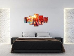 Obraz- Jesienny krajobraz (125x70 cm)