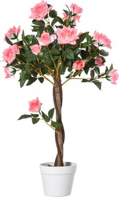 Outsunny Drzewko Szrtuczne, Sztuczna Roślina w Cementowej Donicy, Sztuczna Roślina