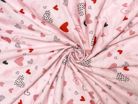 PrzytulneMieszkanie.pl PrzytulneMieszkanie.pl Pościel z kory do łóżeczka Renforcé LOVITA różowa Rozmiar pościeli: 45 x 65 cm | 90 x 140 cm