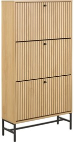 Uchylna szafka na buty w dekorze dębu w naturalnym kolorze 72x140x25 cm Albany – Actona
