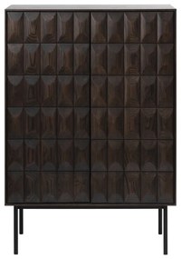 Ciemnobrązowa szafka 90x130 cm Latina – Unique Furniture