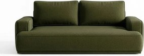 Sofa z Funkcją Spania CAMELIA Oliwkowa Boucle Nowoczesna