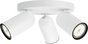Philips - Ściemnialna oprawa punktowa LED RGBW PONGEE 3xGU10/4,8W/230V, biała + pilot