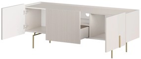 Szafka RTV Malmi 150 cm - kaszmir / złote nóżki