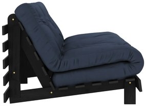 Ciemnoniebieska rozkładana sofa 160 cm Roots Black Night – Karup Design