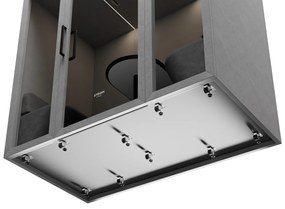 Budka akustyczna do biura INBOX 4-osobowa 2200 x 2200 x 1220 mm