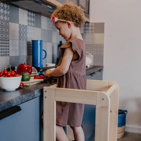 Kitchen helper drewniany pomocnik kuchenny dla dziecka, naturalne drewno - meowbaby®