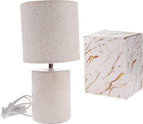 Lampa stołowa ceramiczna Light  33 cm, jasnobeżowy