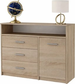 Skandynawska komoda na ubrania dąb sonoma T8-C43