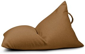 Brązowy dziecięcy worek do siedzenia z materiału bouclé Razzy – SLOWDOWN