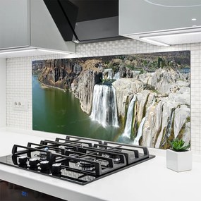 Panel Kuchenny Wodospad Wpadający Do Jeziora