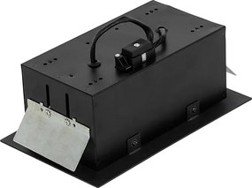 Nowoczesny wpuszczany reflektor czarny 2-światłowy regulowany - Oneon 70