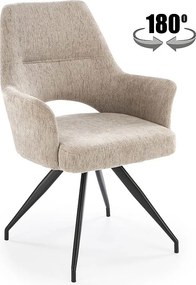 Krzesło tapicerowane K542 beżowe obracane