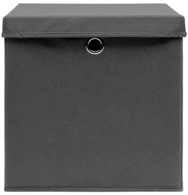 Komplet szary 4 zamykanych pudełek D5-B81