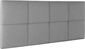 Szara tapicerowana głowica łóżka Sicilia 160x60 cm