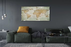 Obraz drukowany na płótnie Mapa Świata
