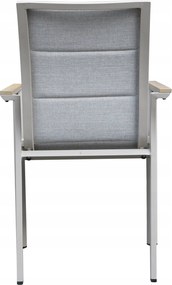 3587W-BE Krzesło Ogrodowe Beżowe 56x65x88 cm Beżowa Szybkoschnąca Tkanina Nowoczesny