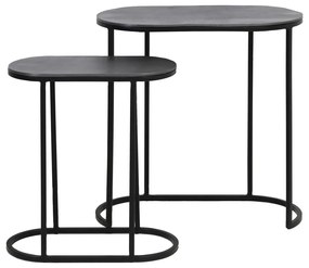 Metalowe stoliki zestaw 2 szt. 26x53 cm Bocov – Light &amp; Living