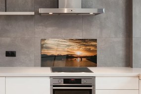 Panel Szklany Krakowski Most o Zmierzchu