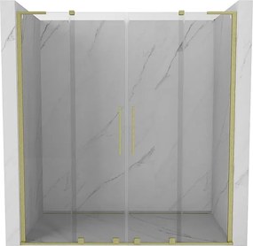 Mexen Velar L Duo drzwi prysznicowe rozsuwane 170 cm, transparent, złote szczotkowane - 871-170-003-02-55