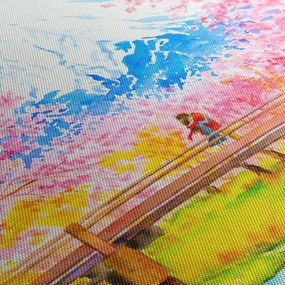 Obraz - Malowana para, akwarela (170x50 cm)