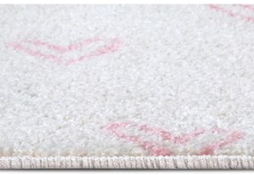 Biało-różowy dywan dziecięcy 160x235 cm Hearts – Hanse Home