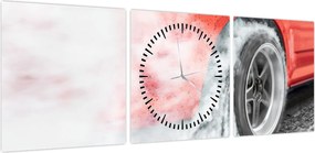 Obraz - Samochód wyścigowy (z zegarem) (90x30 cm)