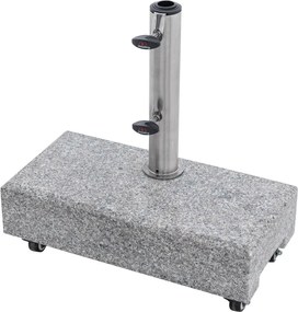 Doppler Granitowy stojak balkonowy 25 kg z uchwytem i kółkami