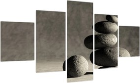 Obraz - Szare kamienie (125x70 cm)