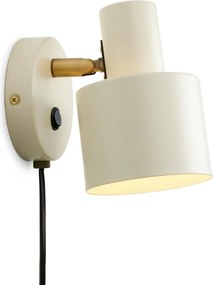 Halo Design 746873 - Kinkiet punktowy VOGUE 1xE27/40W/230V kremowy/mosiądz