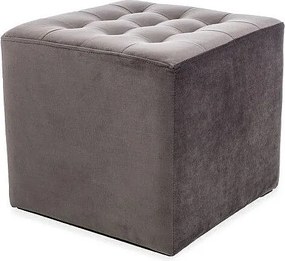 Pufa LORI VELVET szara