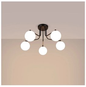 Czarno-biała lampa sufitowa Beam – Nice Lamps