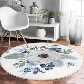 Okrągły dywan odpowiedni do prania i robotów sprzątających ø 120 cm Comfort – Mila Home