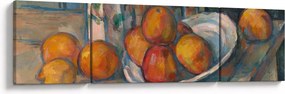 Obraz - Paul Cézanne, Still Life with Milk Jug and Fruit, reprodukcje (170x50 cm)