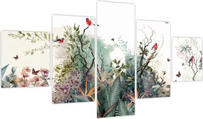 Obraz - Naturalny krajobraz, akwarela (125x70 cm)