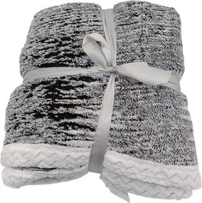 Koc z barankiem Marmur czarny, 150 x 200 cm