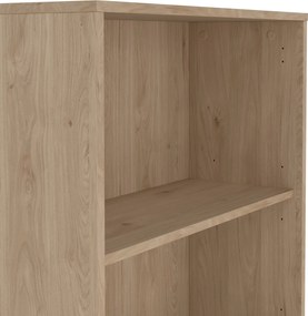 Dwudrzwiowy regał biurowy Sign 80 jackson hickory/biały mat