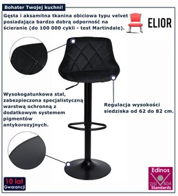 Czarny nowoczesny hoker kuchenn S2-B00
