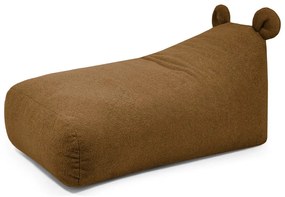 Brązowy dziecięcy worek do siedzenia z materiału bouclé Snug 130 Bear – SLOWDOWN