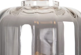 Inteligentna lampa podłogowa czarna z przydymionym szkłem, w tym WiFi ST64 - Qara