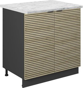 Szafka pod zlew panel dębowy 80x60x82 fame-line