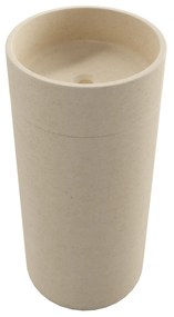 Umywalka betonowa wolostojąca bez otworu na baterię DELIS | Różne kolory : Kolor - Kość słoniowa/Ecru