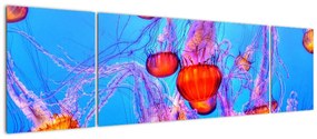 Obraz meduz w morzu (170x50 cm)