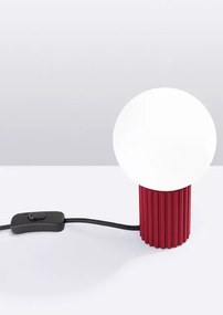 Burgundowa lampka na biurko - K601-Buble