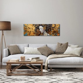 Obraz - Lekkość (z zegarem) (90x30 cm)