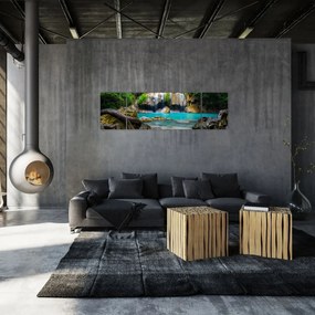 Obraz wodospadów (170x50 cm)